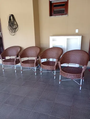Conjunto 4 cadeiras Vime