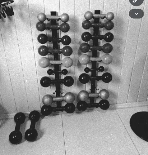 Pares de halteres do 7 kg ao 10 kg