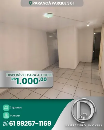 Apartamento para Locação em Brasília, Paranoá Parque (Paranoá), 2 dormitórios, 1 banheiro