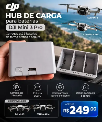 Hub carga Drone Dji Mini 3 Pro