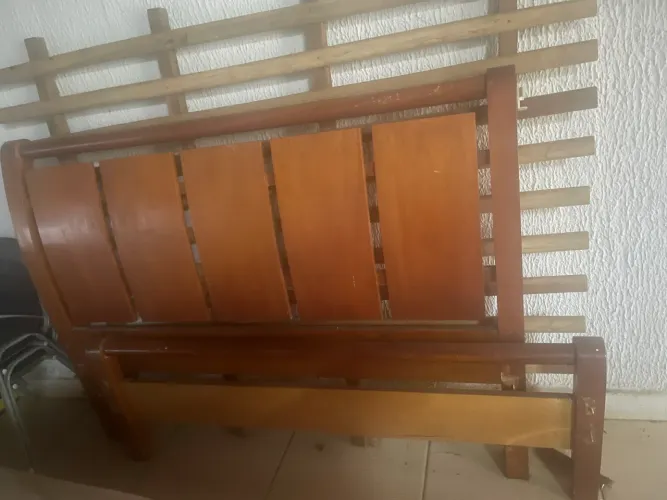 CAMA MADEIRA KING SIZE SEM COLCHÃO