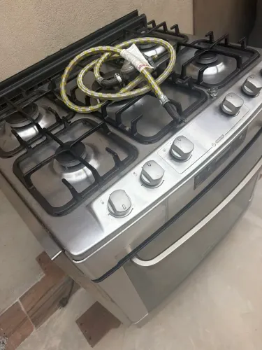 Fogão Brastemp Ative 5 Bocas Inox com Timer Digital