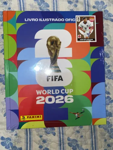 Álbum Oficial Copa do Mundo FIFA 2026 Capa Dura Lacrado + Figurinha Extra Jude Bellingham