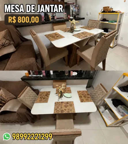 Mesa de Jantar 4 Lugares - Excelente Estado | R$ 800,00
