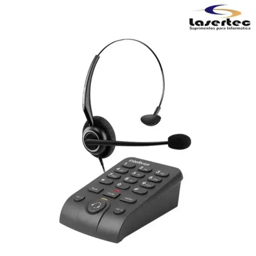 Telefone Headset Intelbras HSB 40 Preto - Ref. 4013342