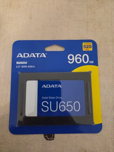 SSD ADATA SU650 960GB - 2.5" SATA III (Novo/Lacrado)