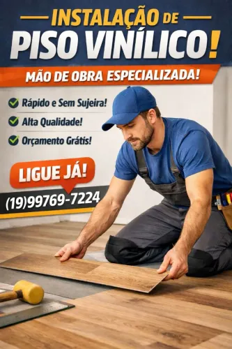 Instalação de Piso Vinilico e Piso Laminado 