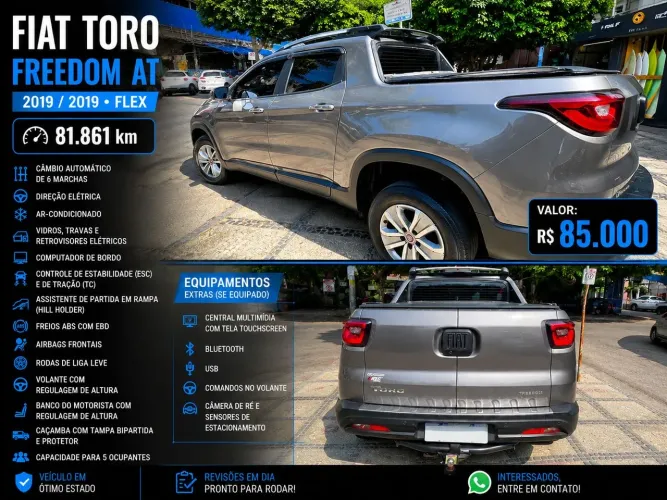 Fiat Toro Freedom 1.8 16V Flex Aut. 2019