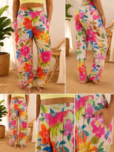 Calça viscose Tam G