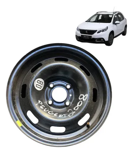 Aro De Ferro 15 Estepe Peugeot 2008 2020 Preto