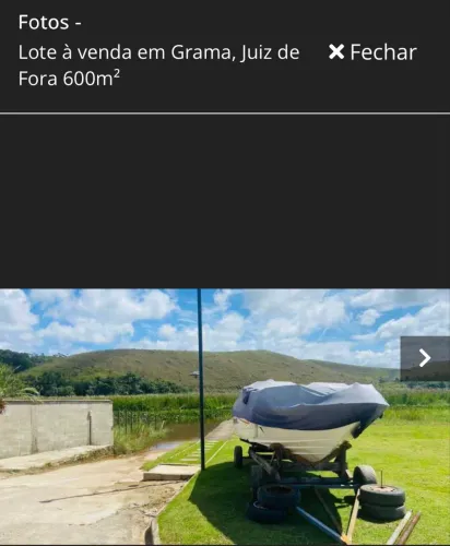 Lote à venda em Grama (represa João Penido) Juiz de Fora 600m²