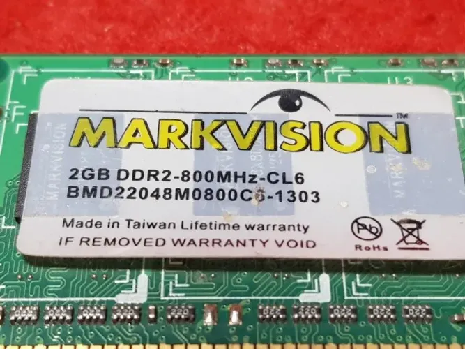 Memória Ram Markvision 2gb DDR2 800mhz (+ 2 pentes de brinde)