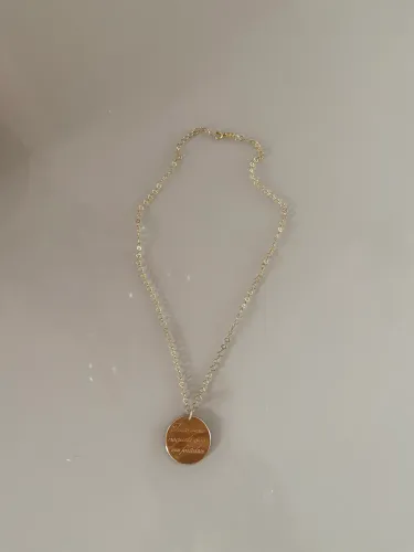 Gargantilha fio de coração 45cm Rommanel com pingente.