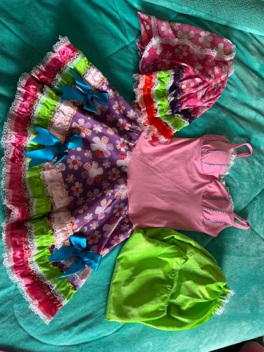 vestido caipira de adulto 