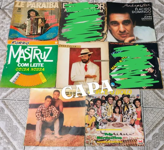Capa de Disco de Vinil Diversos Gêneros.