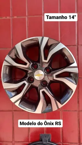 Rodas 14" ônix/prisma novos