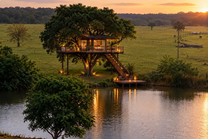 Casa na árvore para locação