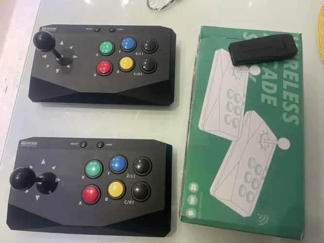 Fliperama duplo sem fio com 65 mil jogos! 