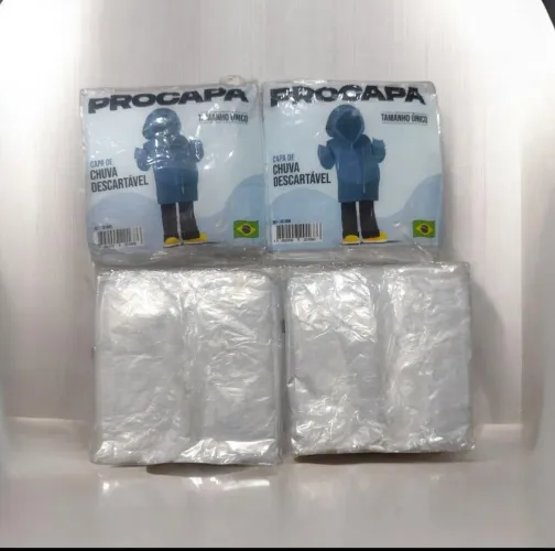 Capinha de chuva descartável 