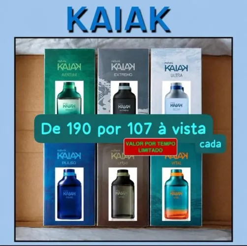 Kaiak de 190 por 107 à vista cada. Por tempo limitado