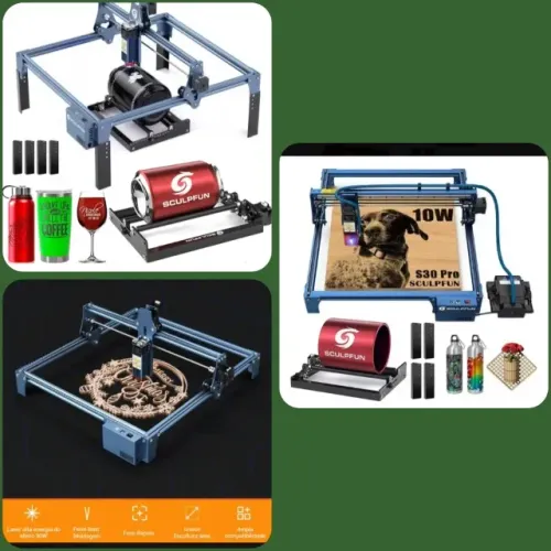 Máquina recorte a laser scupfun S9
