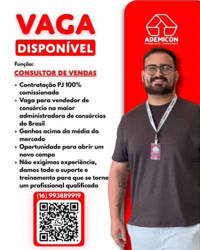 Consultor de Vendas Ademicon