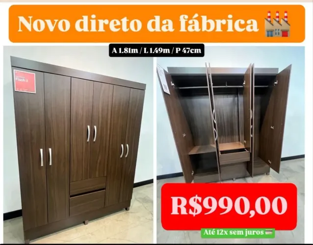 Mega promoção de Guarda roupa 6 portas!!