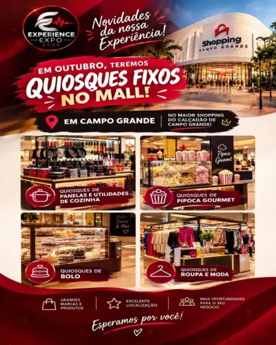 Quiosque em Shopping Center