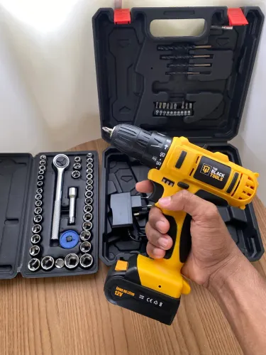 Furadeira e Parafusadeira mais Kit de 40 Peças
