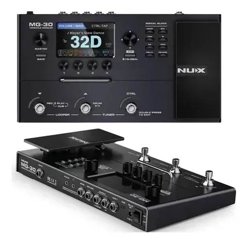 Pedaleira para guitarra Nux MG-30 nova com nota fiscal 29/08/26