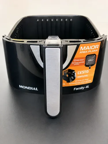 Cesto com a tampa e puxador Airfryer mondial 4 litros