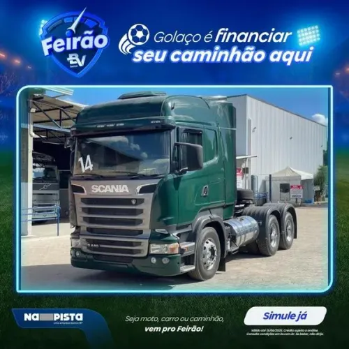 SCANIA R 440 A 6X4 2014 - 970 MIL KM - SUSP. AR -  REPASSE