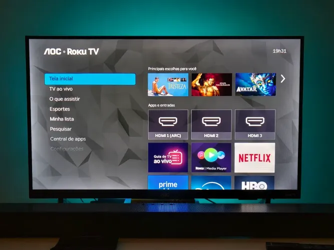 Smart TV 32 polegadas AOC Roku TV