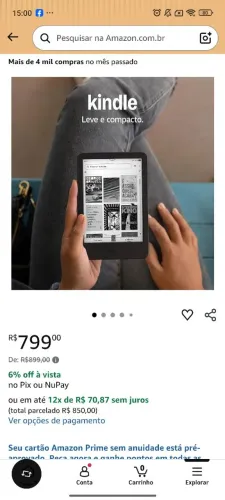 Kindle gen11 novo