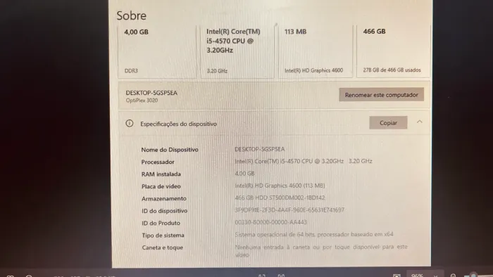 Cpu Dell Intel core i5