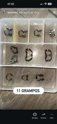 Grampos de dentística