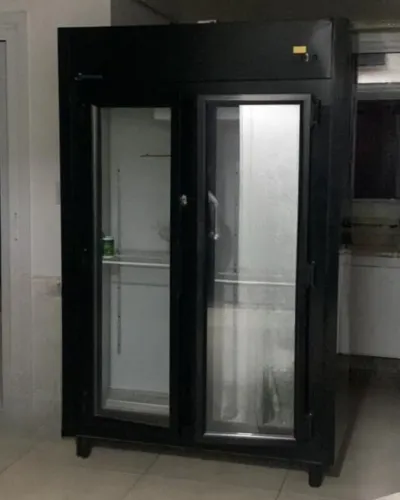 Expositor Auto Serviço - Linha Blanc - Preto 2 Portas - Usado