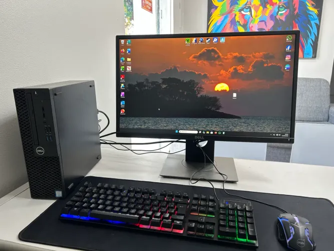 PC DELL i7 9* GEN 16GB RAM / SSD 128 + HD 1TB Monitor rotativo 24p