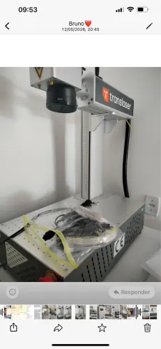 Máquina de Gravação a Laser Fiber Laser 30W + eixo rotativo 