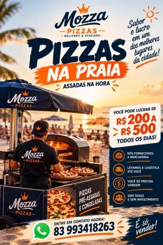Vaga disponível para vendedor ambulante em carrinho na praia de João Pessoa