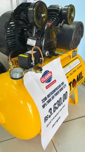 Moto compressor 100L 220v - 2HP / MMOTO MIL + MANGUEIRA GRATIS 