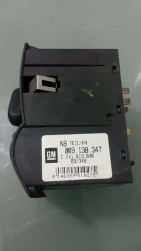 INTERRUPTOR DE FAROL ZAFIRA /ASTRA  COM FAROL DE MILHA E NEBLINA 