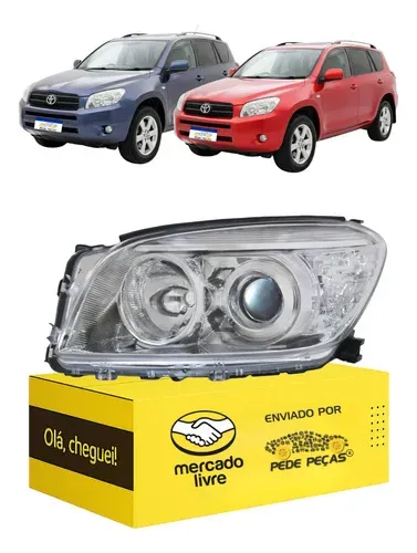 Farol Sinaleira Toyota Rav4 2006 2007 2008 Cromado Novo L.e Esquerdo/motorista