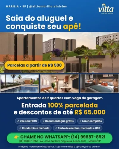 Apartamento na planta!