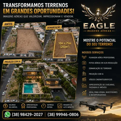 Imagens aéreas com drone