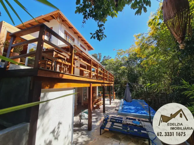 Casa com fundo para reserva - Condomínio fechado - Parque da estalagem - Pirenópolis-GO