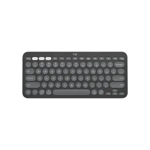 Teclado Sem Fio Logitech, Bluetooth e USB, Pebble Keys 2 K380s