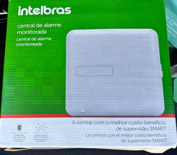 Central de alarme monitorada 12 zonas AMT 1000 intelbras