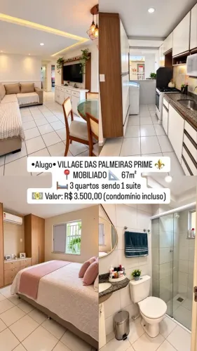 Alugo SEMI MOBILIADO - VILLAGE DAS PALMEIRAS PRIME