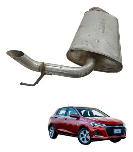 Escapamento Silencioso Chevrolet Onix 1.0 Turbo 2020 Detalhe